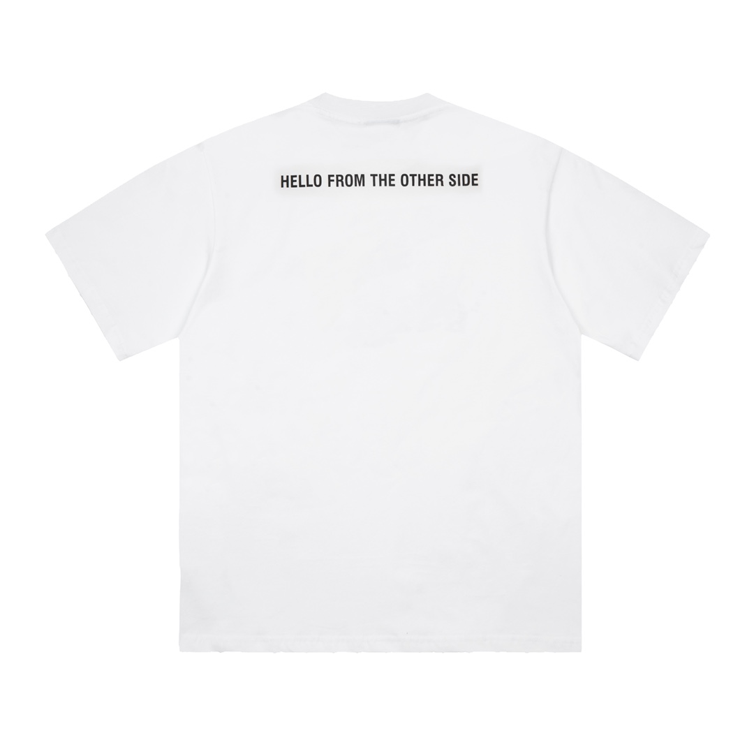 Replica Balenciaga alien-print Oversized T-shirt -White