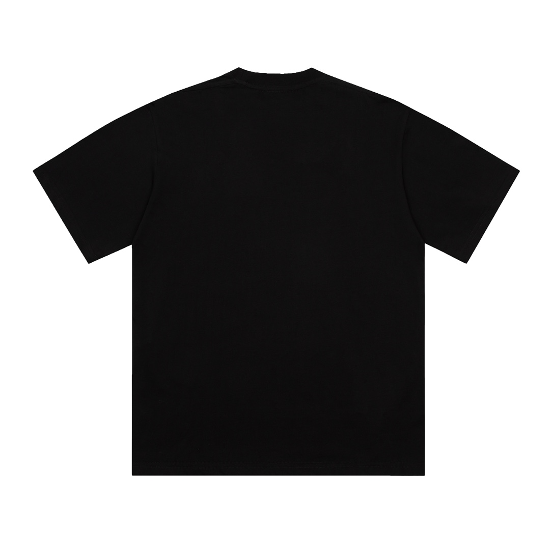 Replica Balenciaga 2024 SS Letter PARIS Print Short sleeve T-shirt Black