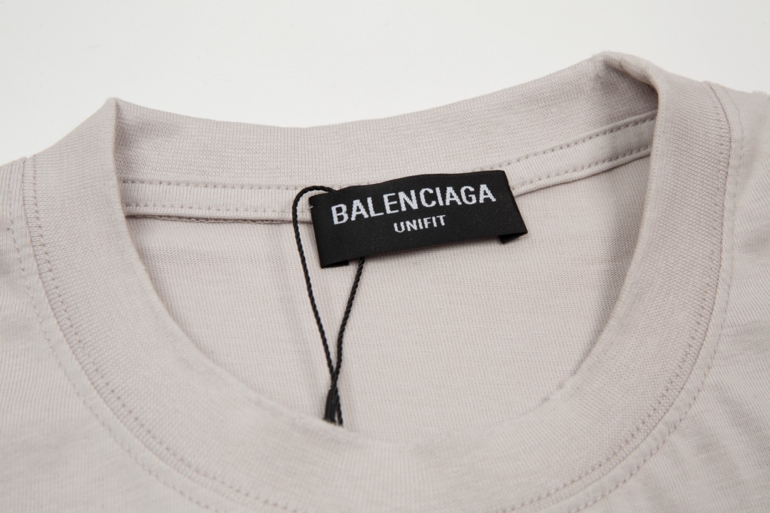 Replica Balenciaga 22SS Lightning Flame Destruction Speckled Ink Short sleeved T-shirt | Grailed