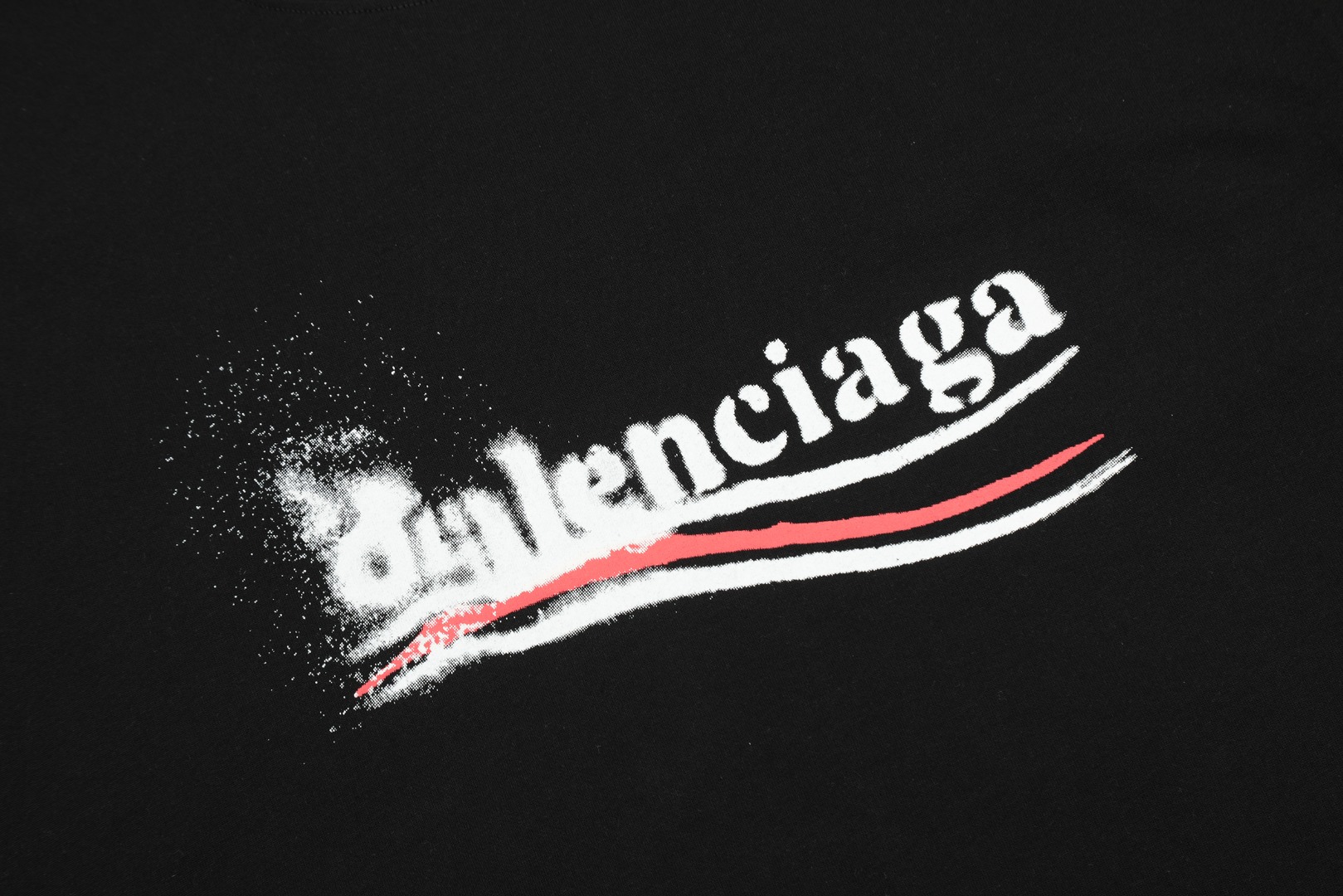 Replica Balenciaga Political Stencil T-Shirt - Black