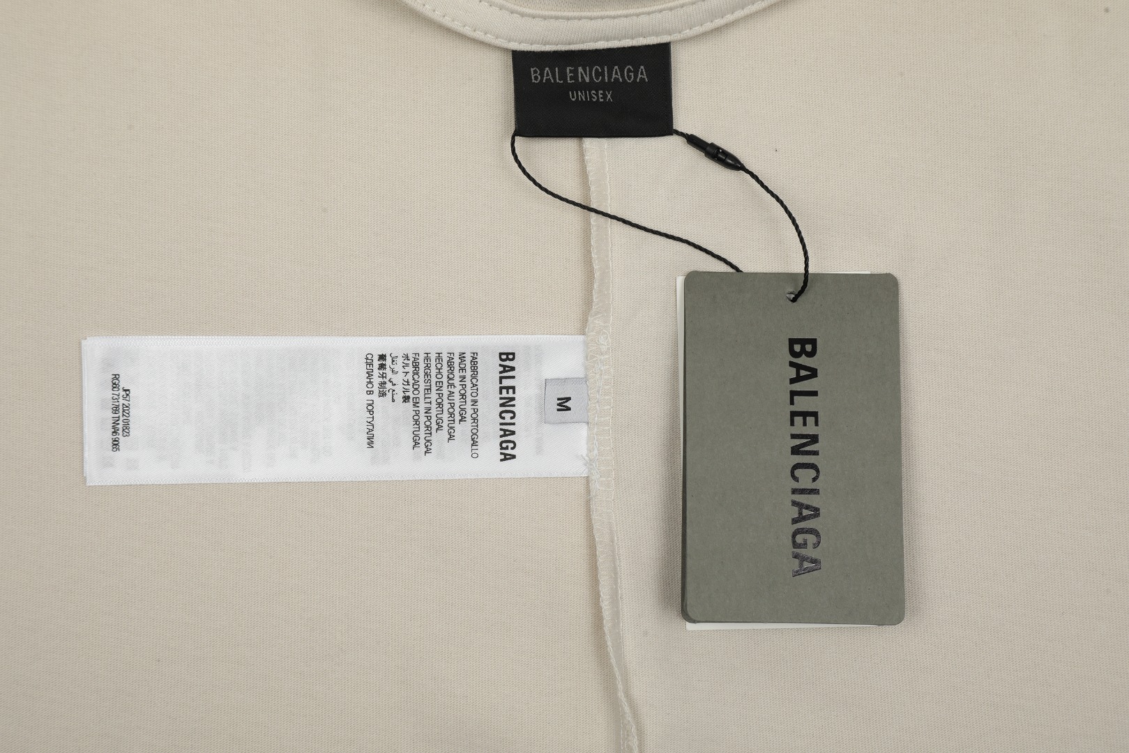 Replica BALENCIAGA Political Stencil Logo Graphic T-Shirt Ecru