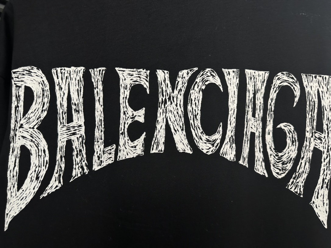 Replica Balenciaga 24ss Resort Back monogram short sleeve T-shirt