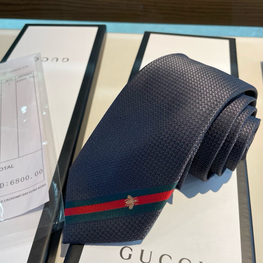 Replica GUCCI Classic Silk Bee Web Tie