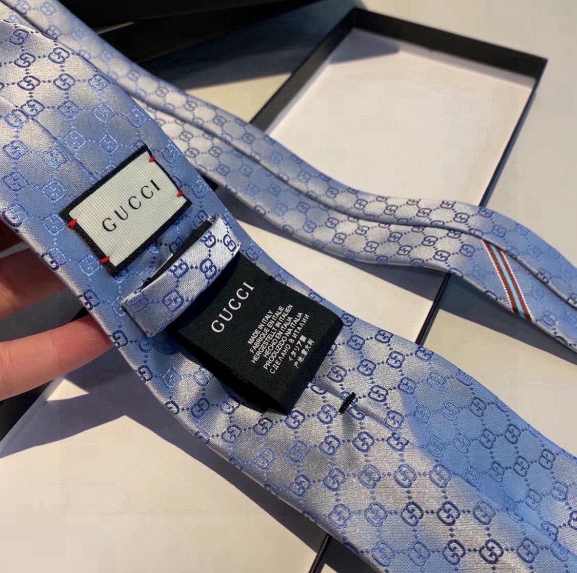 Replica Gucci Skinny Horsebit Silk Tie Necktie