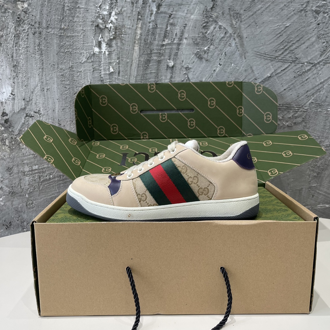 Replica Gucci 19 retro old striped dirty shoes sneakers