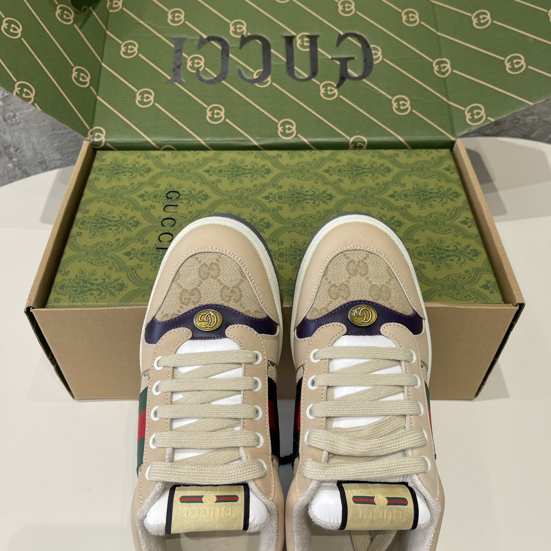 Replica Gucci 19 retro old striped dirty shoes sneakers