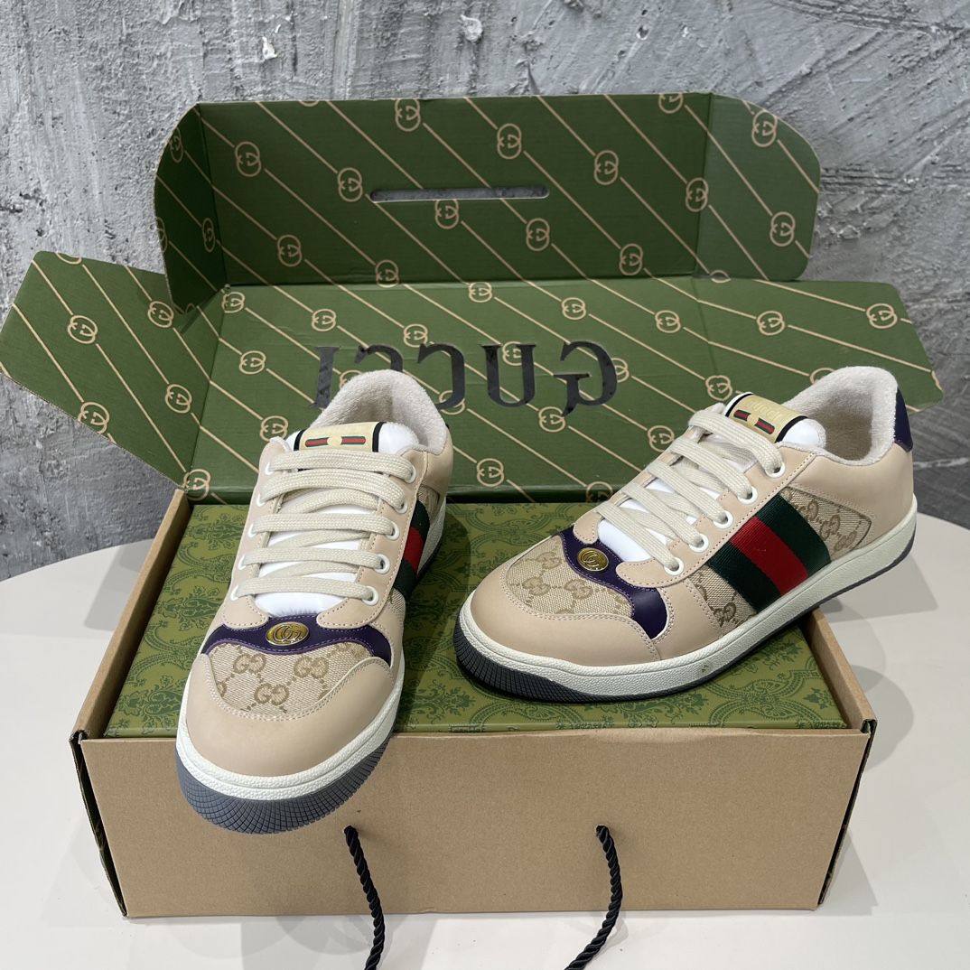 Replica Gucci 19 retro old striped dirty shoes sneakers