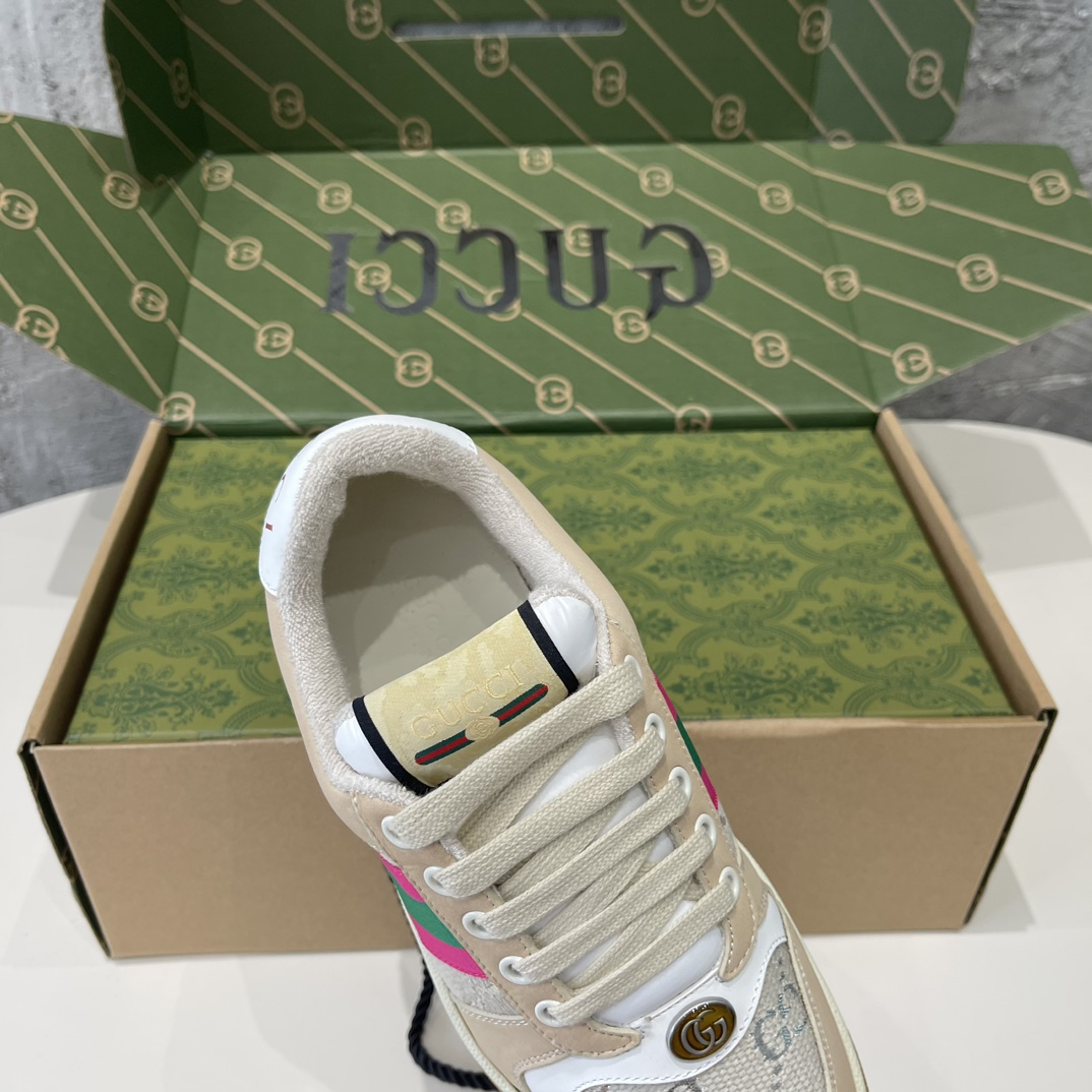 Replica GUCCI Women's Screener Sneaker With Web Leather