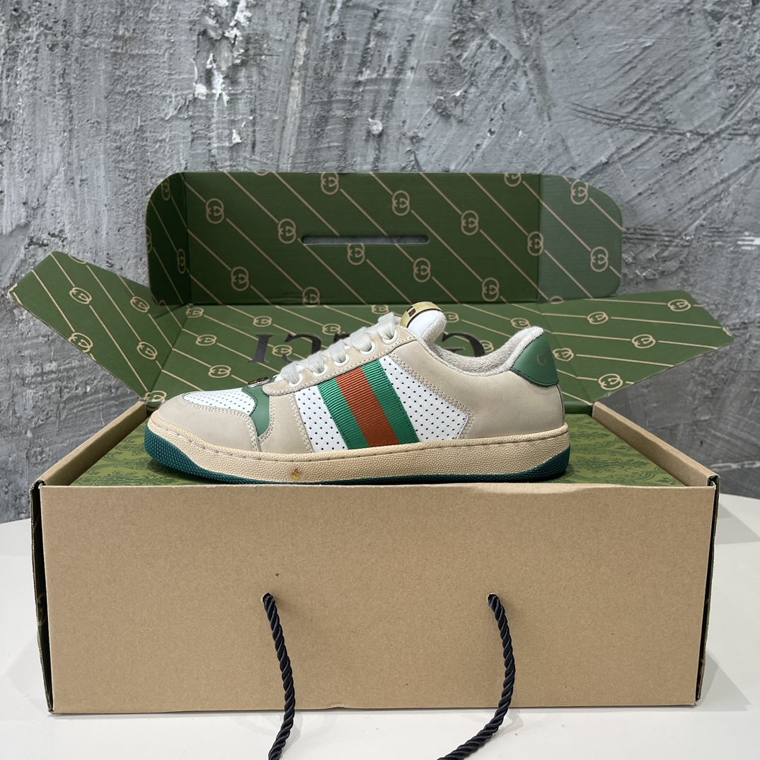 Replica Gucci - Screener panelled leather sneakers