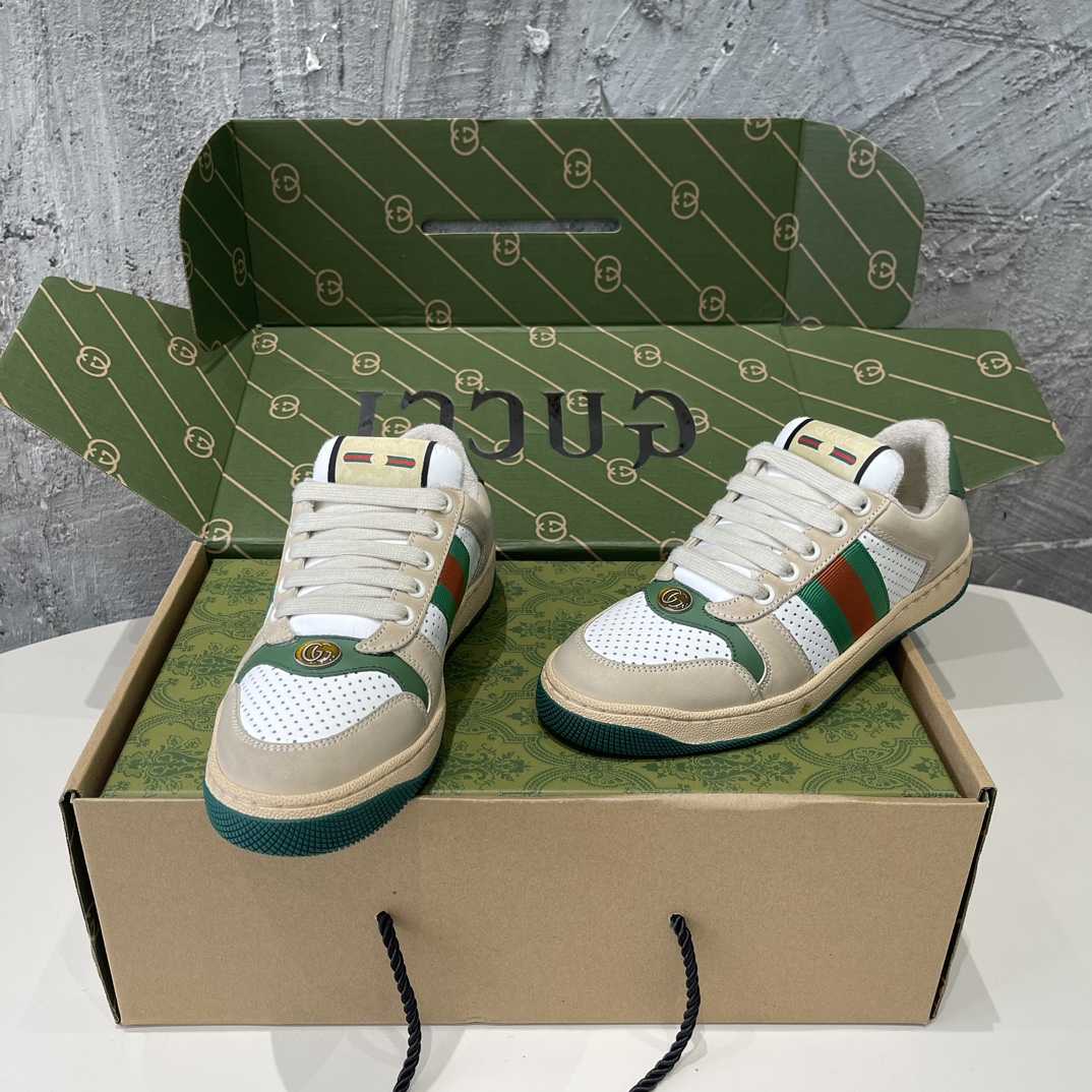 Replica Gucci - Screener panelled leather sneakers