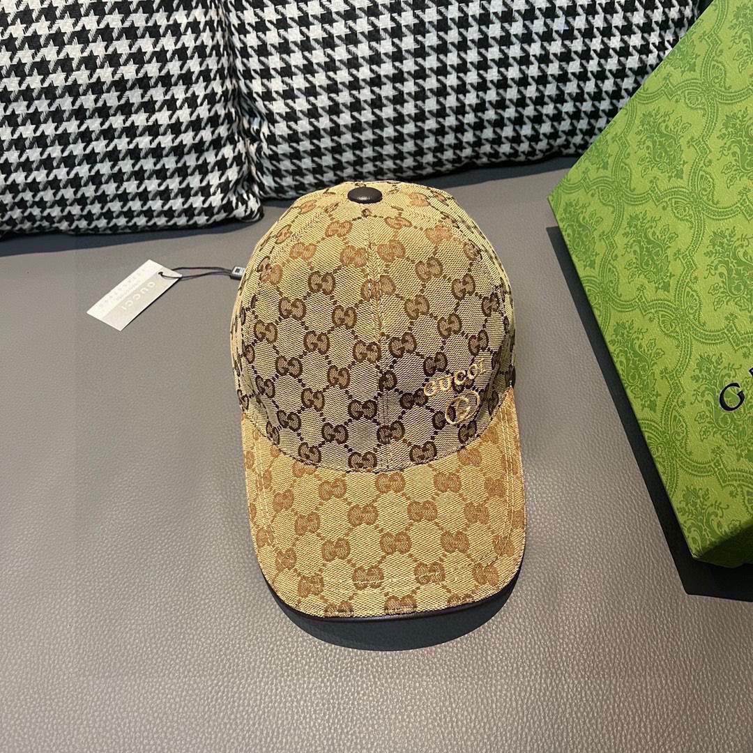 Replica Gucci classic original single baseball cap gold embroidery