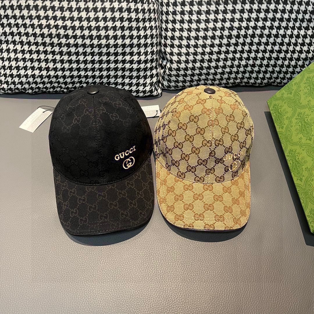 Replica Gucci classic original single baseball cap gold embroidery