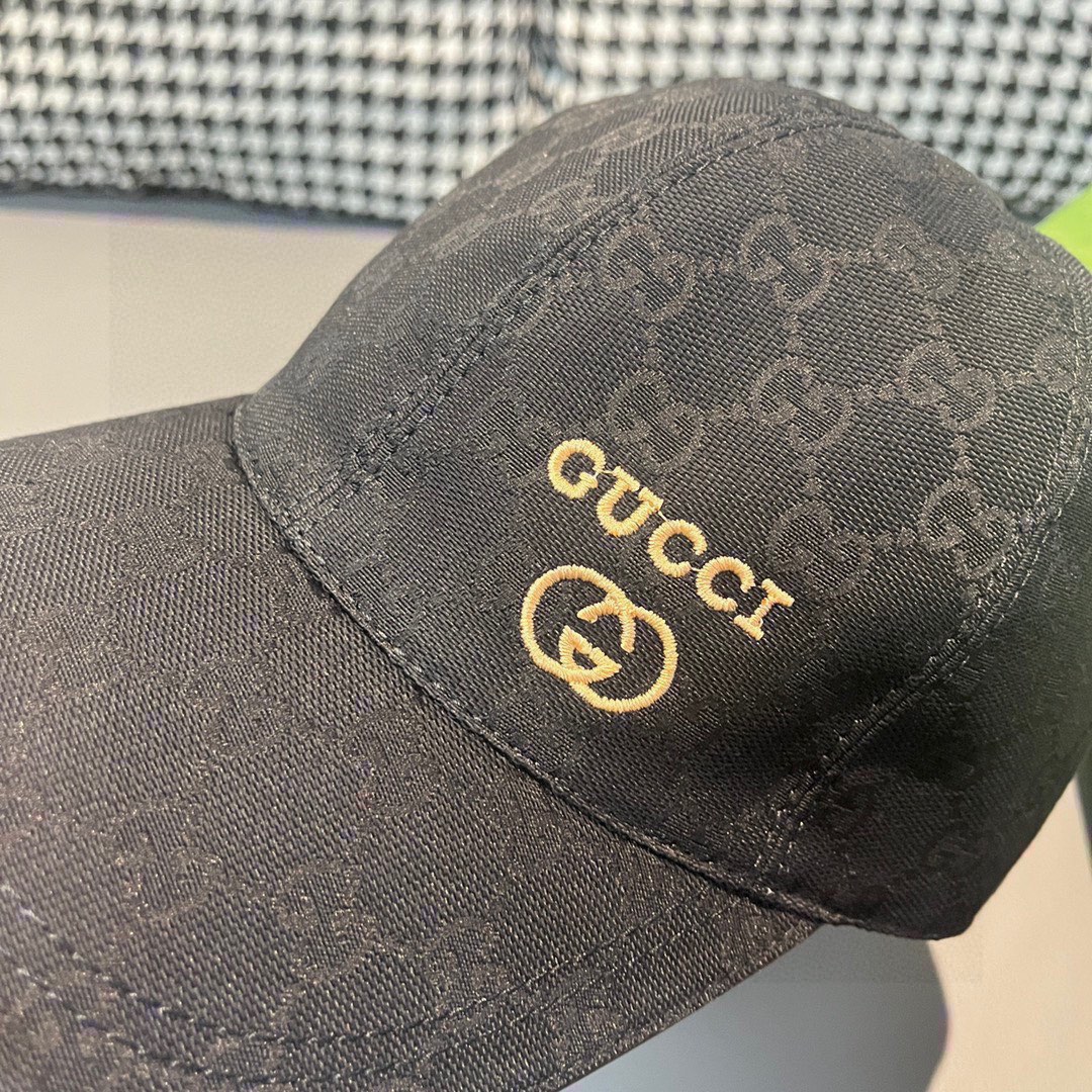 Replica Gucci classic original single baseball cap gold embroidery