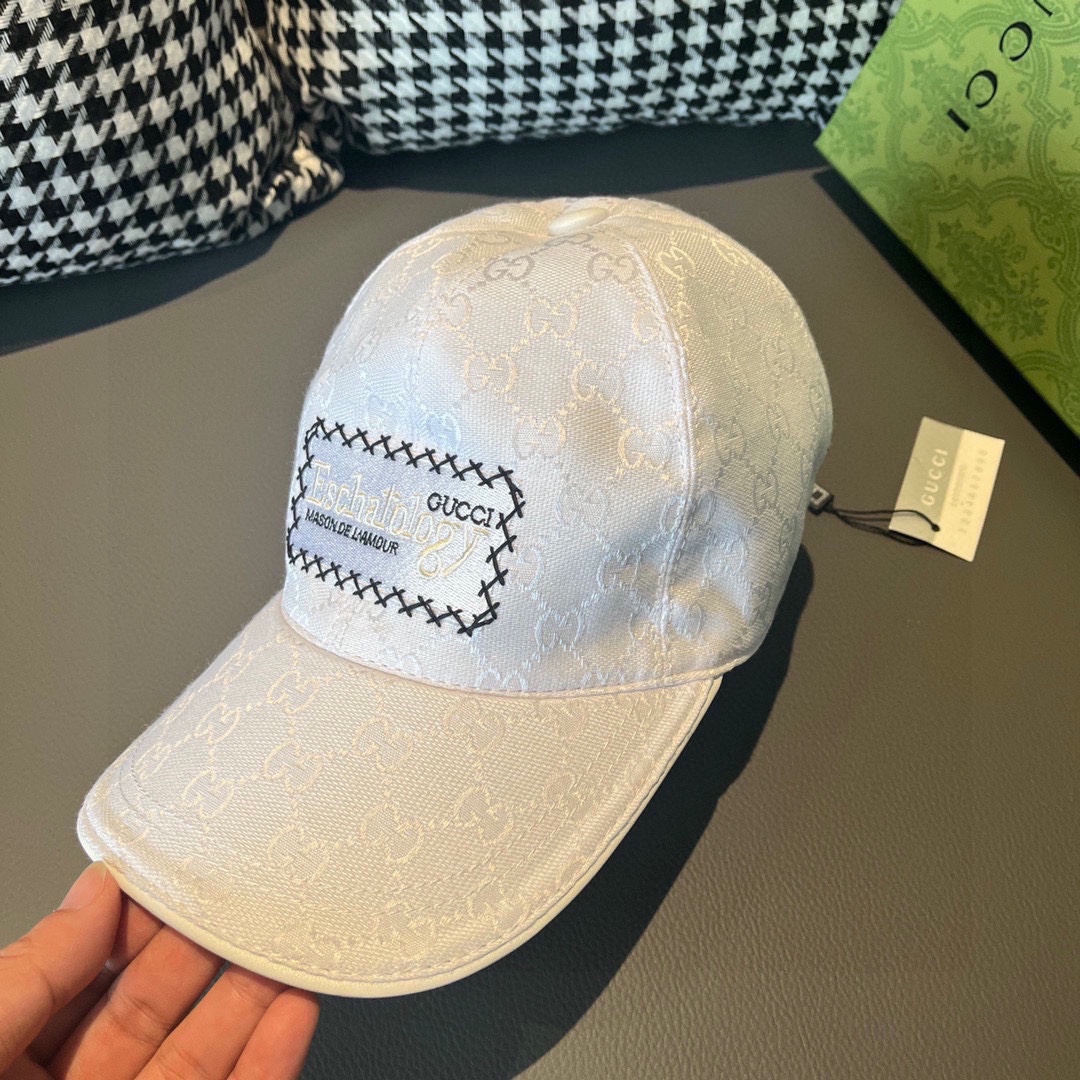 Replica GUCCI Letter embroidered cap