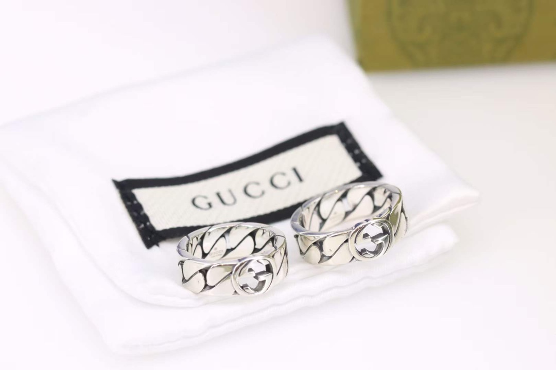 Replica Gucci interlocking double g couple ring