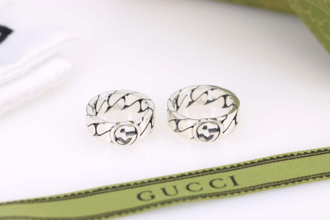 Replica Gucci interlocking double g couple ring