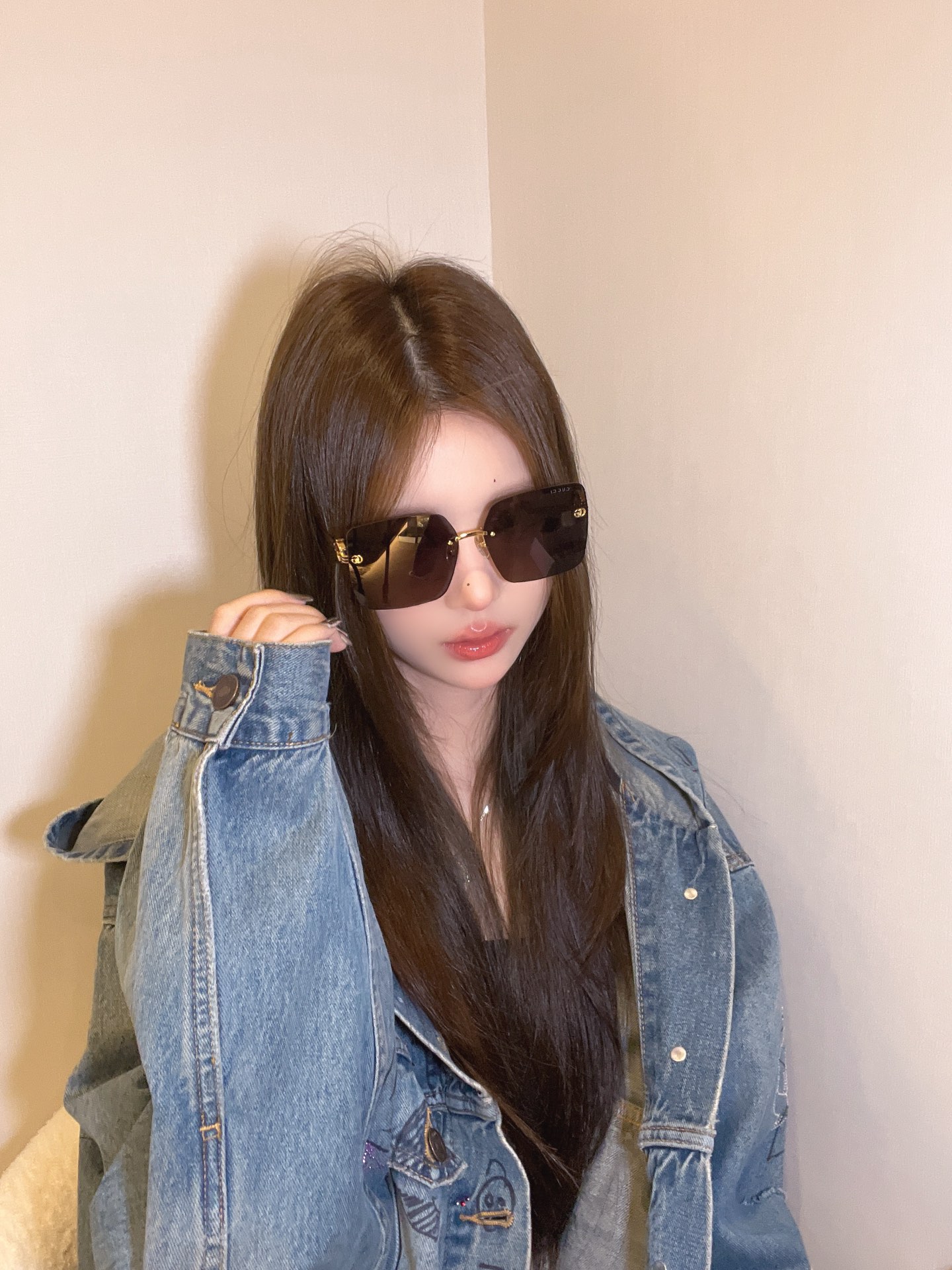 Replica Gucci square pinleg sunglasses