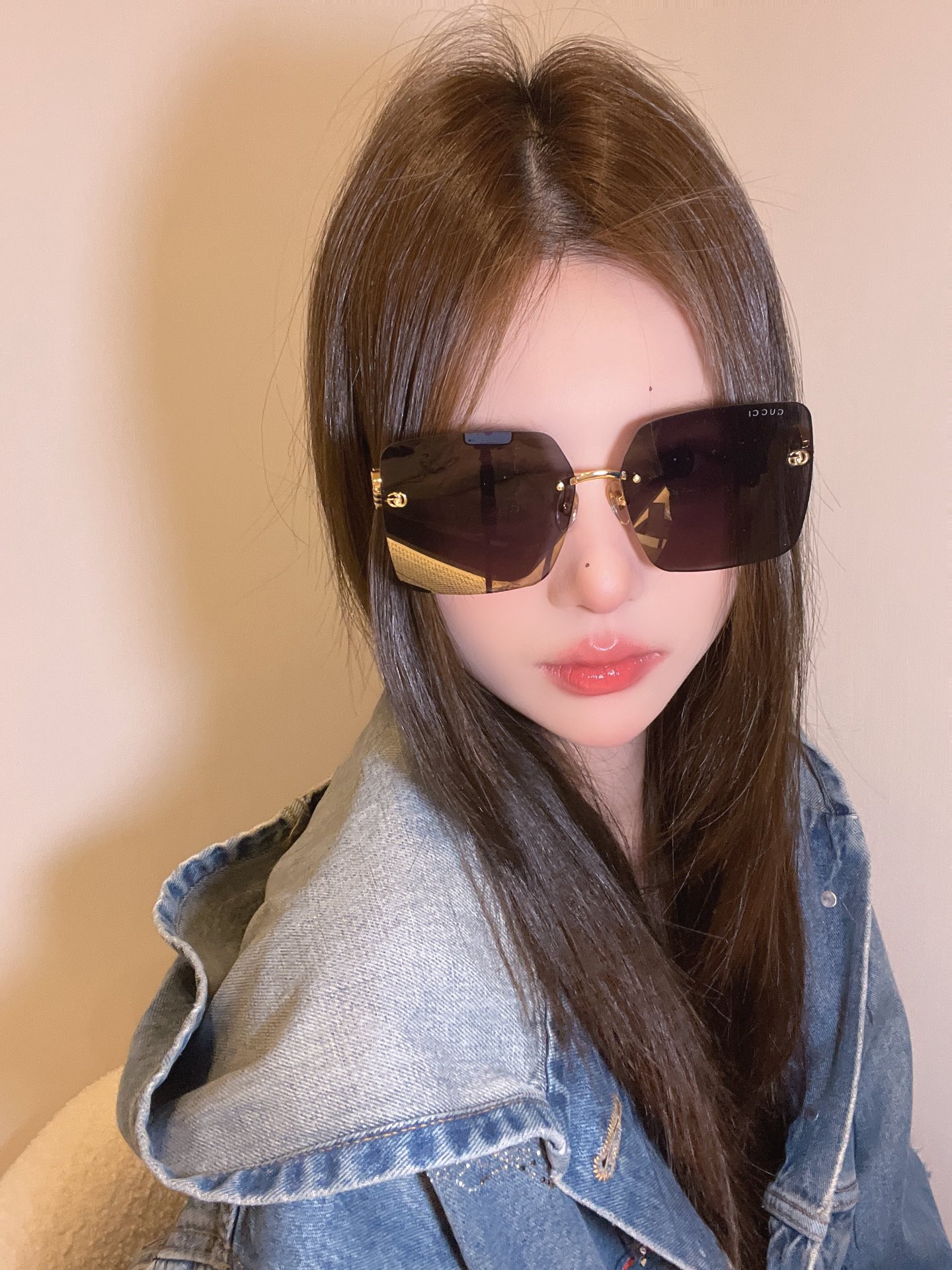 Replica Gucci square pinleg sunglasses