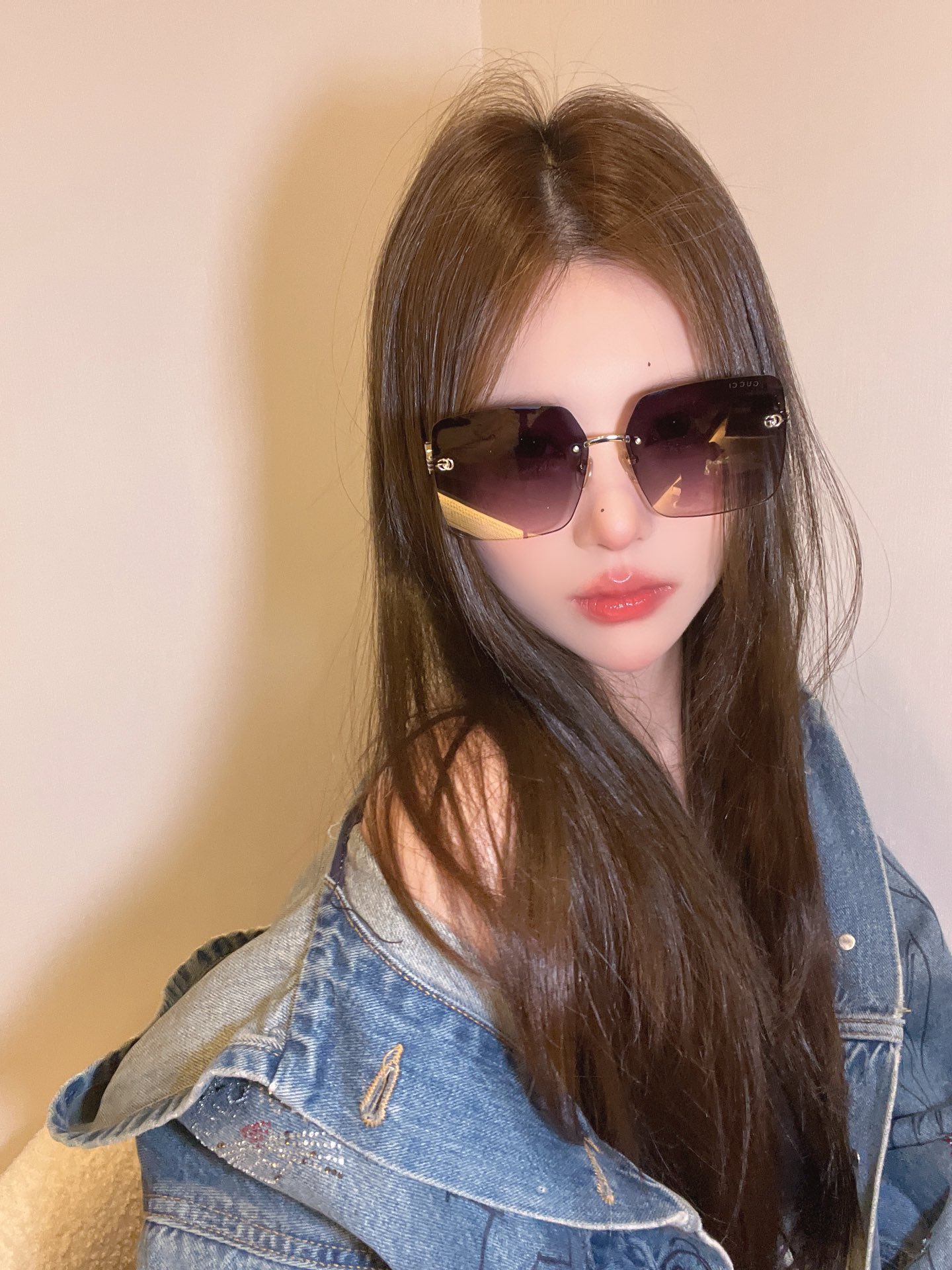 Replica Gucci square pinleg sunglasses