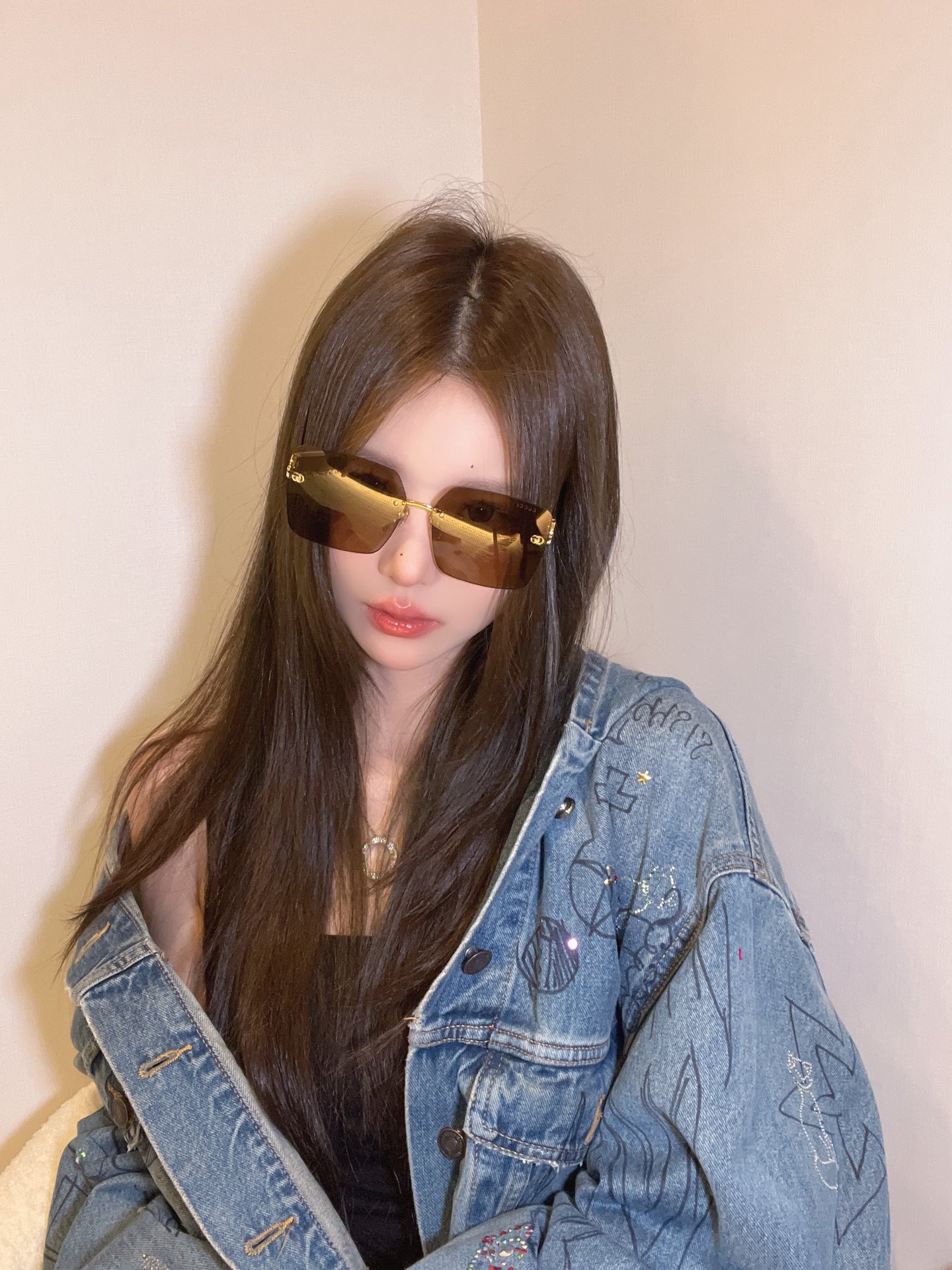 Replica Gucci square pinleg sunglasses