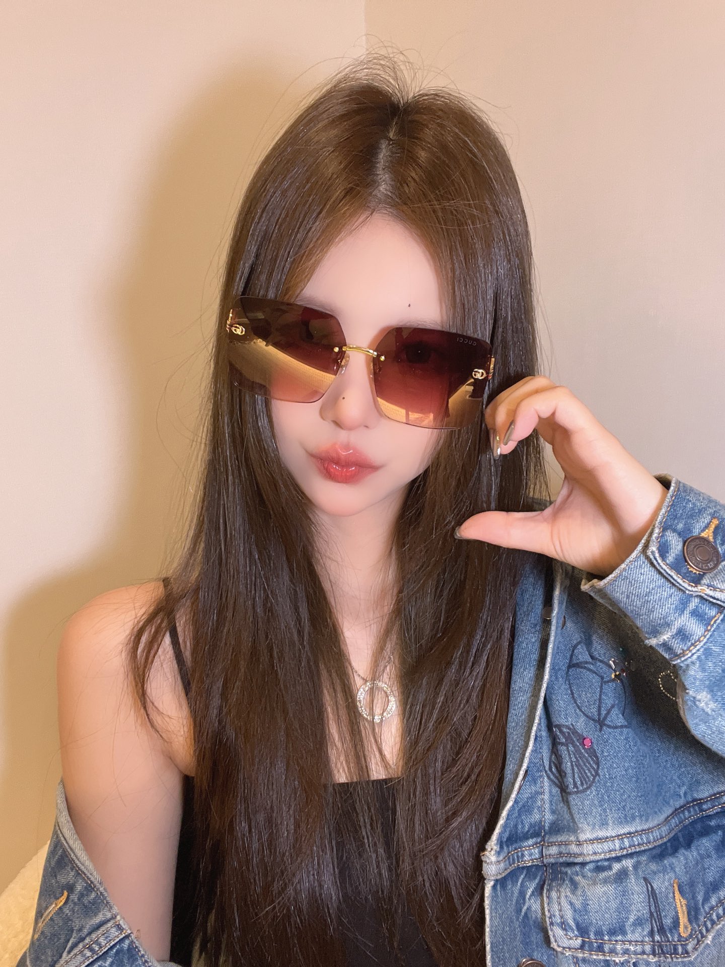 Replica Gucci square pinleg sunglasses