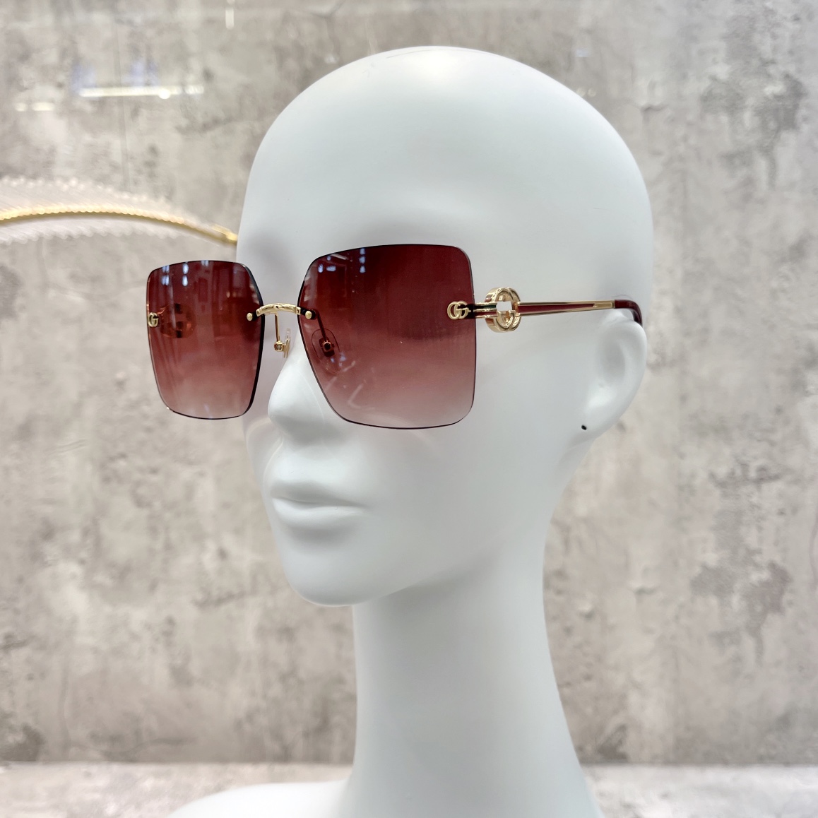 Replica Gucci square pinleg sunglasses