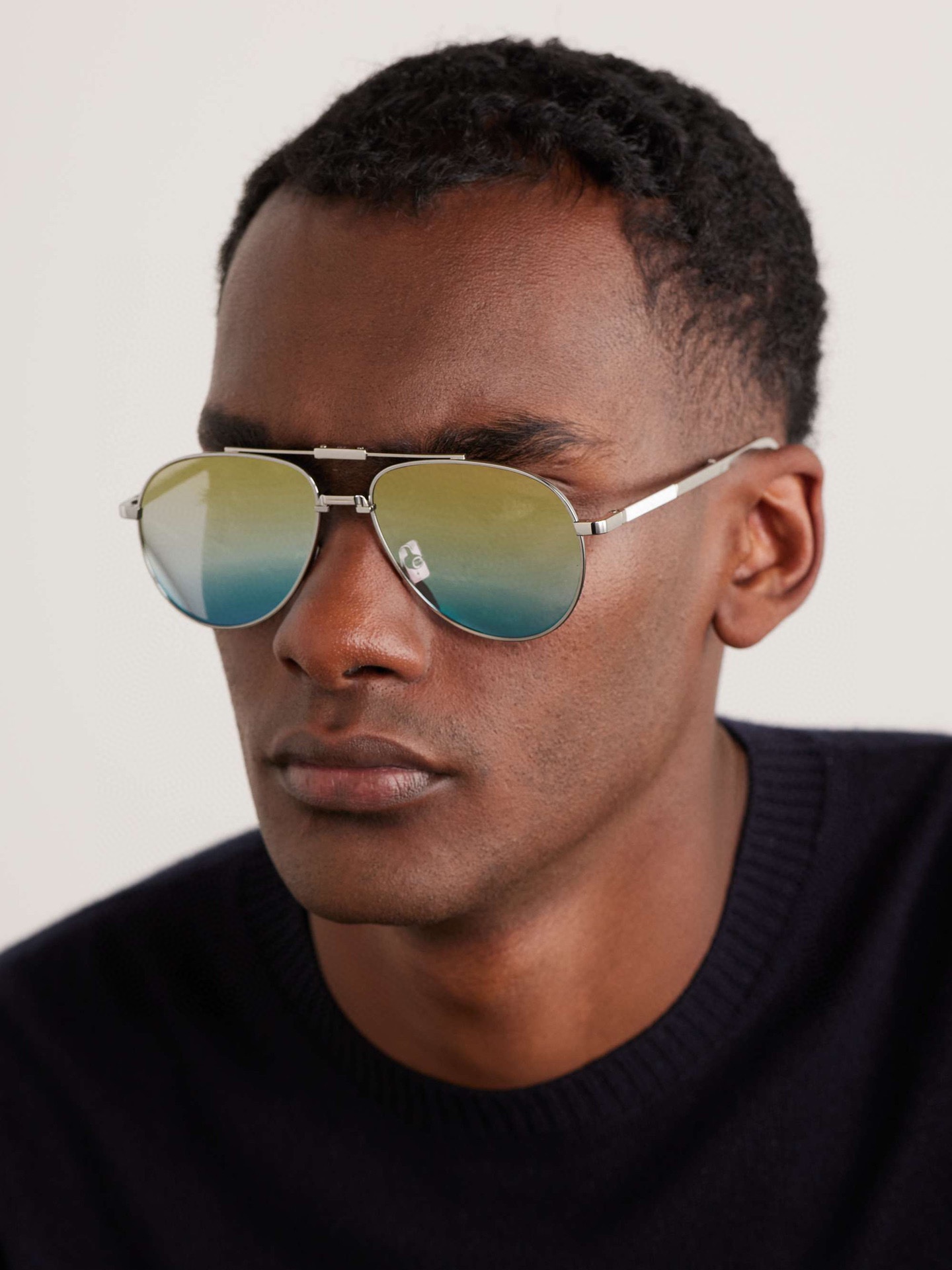 Replica Dior Dior90 A1u Foldable Sunglasses in Blue for Men | Lyst