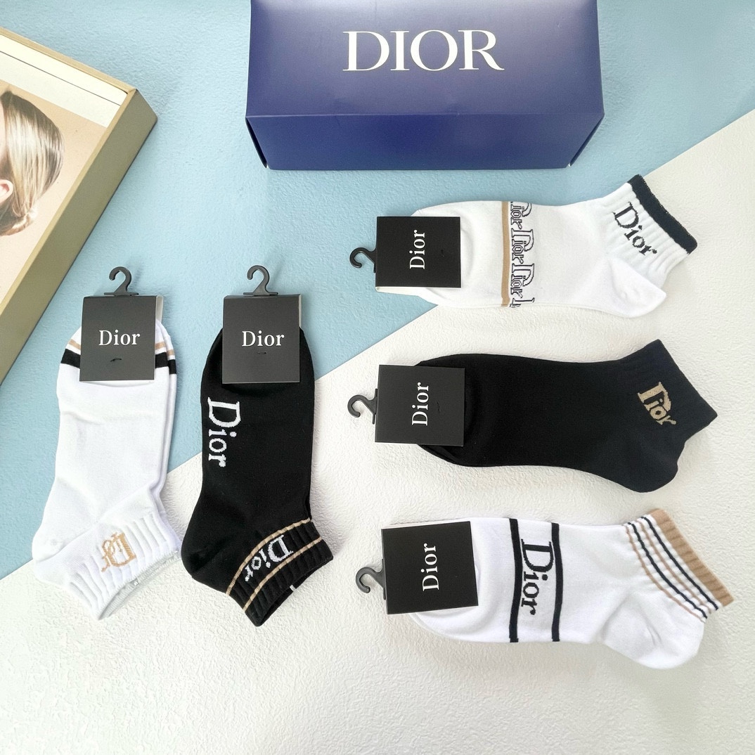 Replica DIOR printed socks gift box