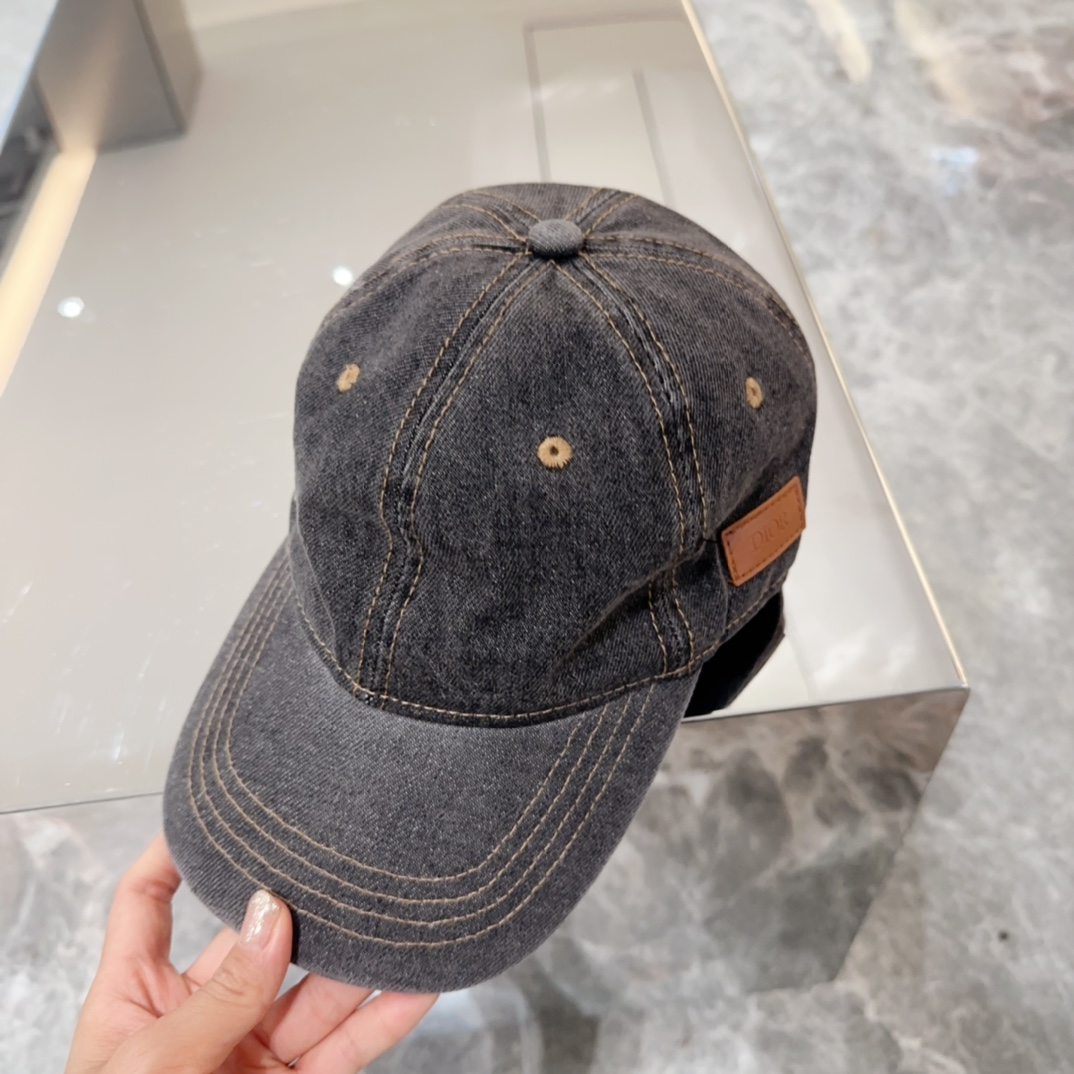 Replica DIOR Logo patch cowboy hat