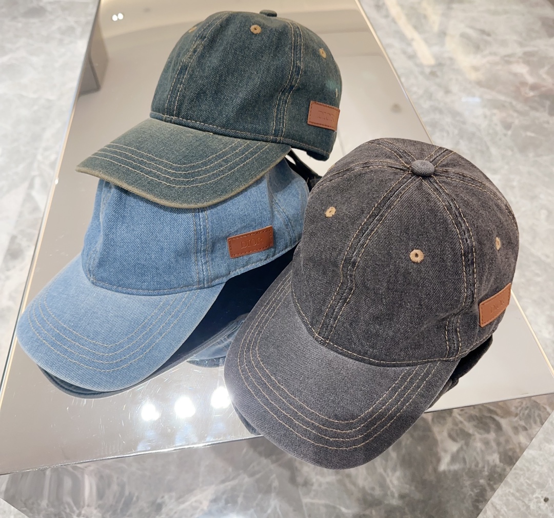 Replica DIOR Logo patch cowboy hat