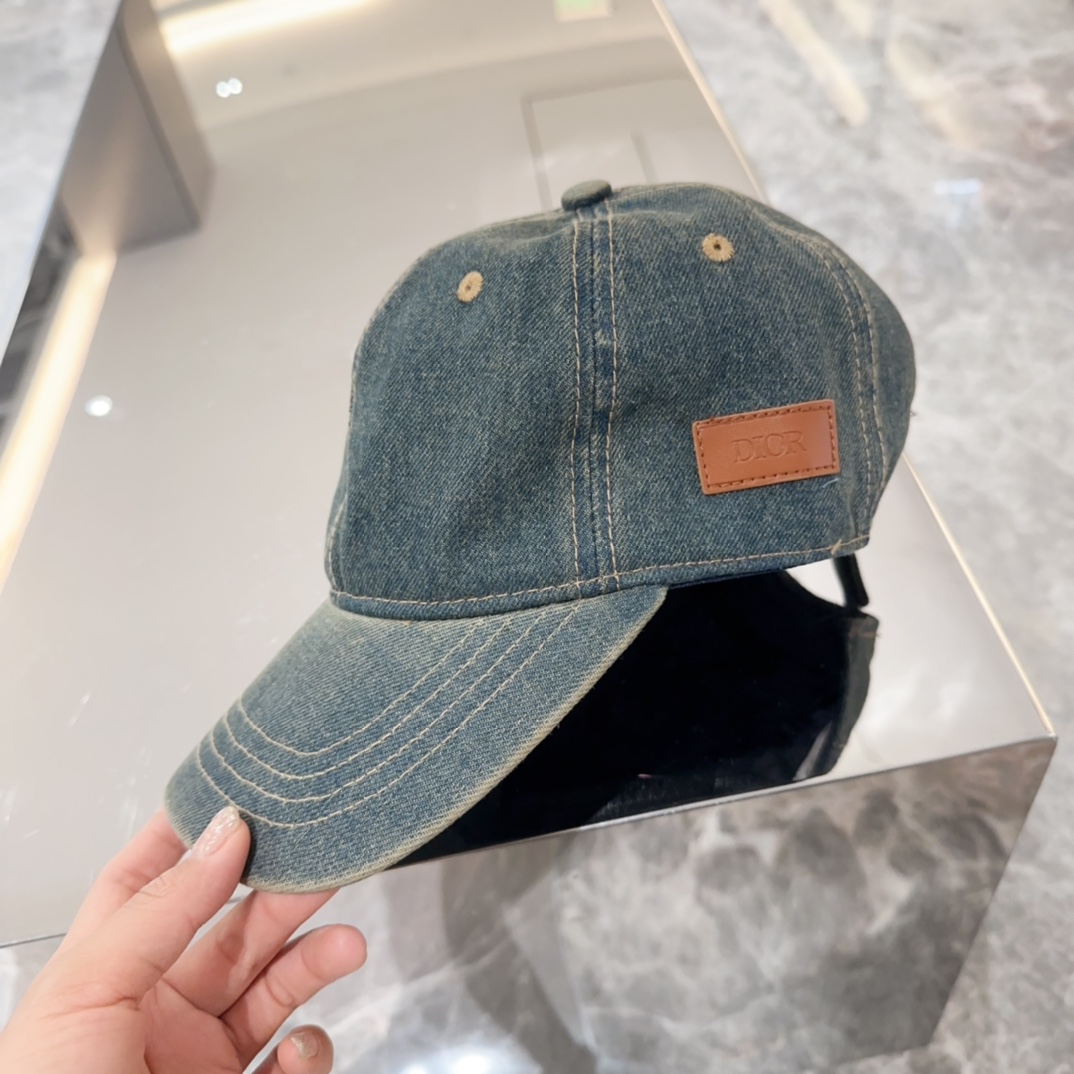 Replica DIOR Logo patch cowboy hat