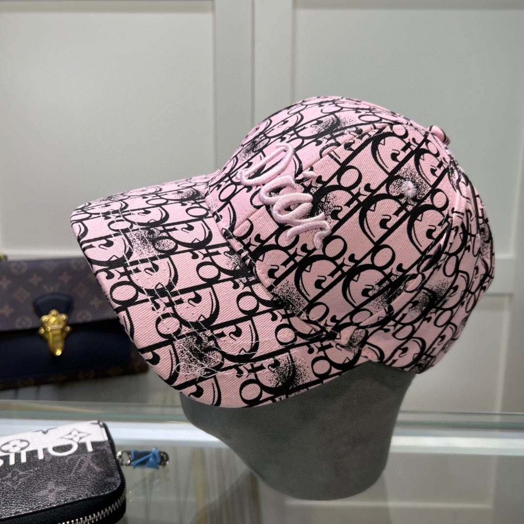 Replica Dior Oblique Monogram Hat Navy Blue