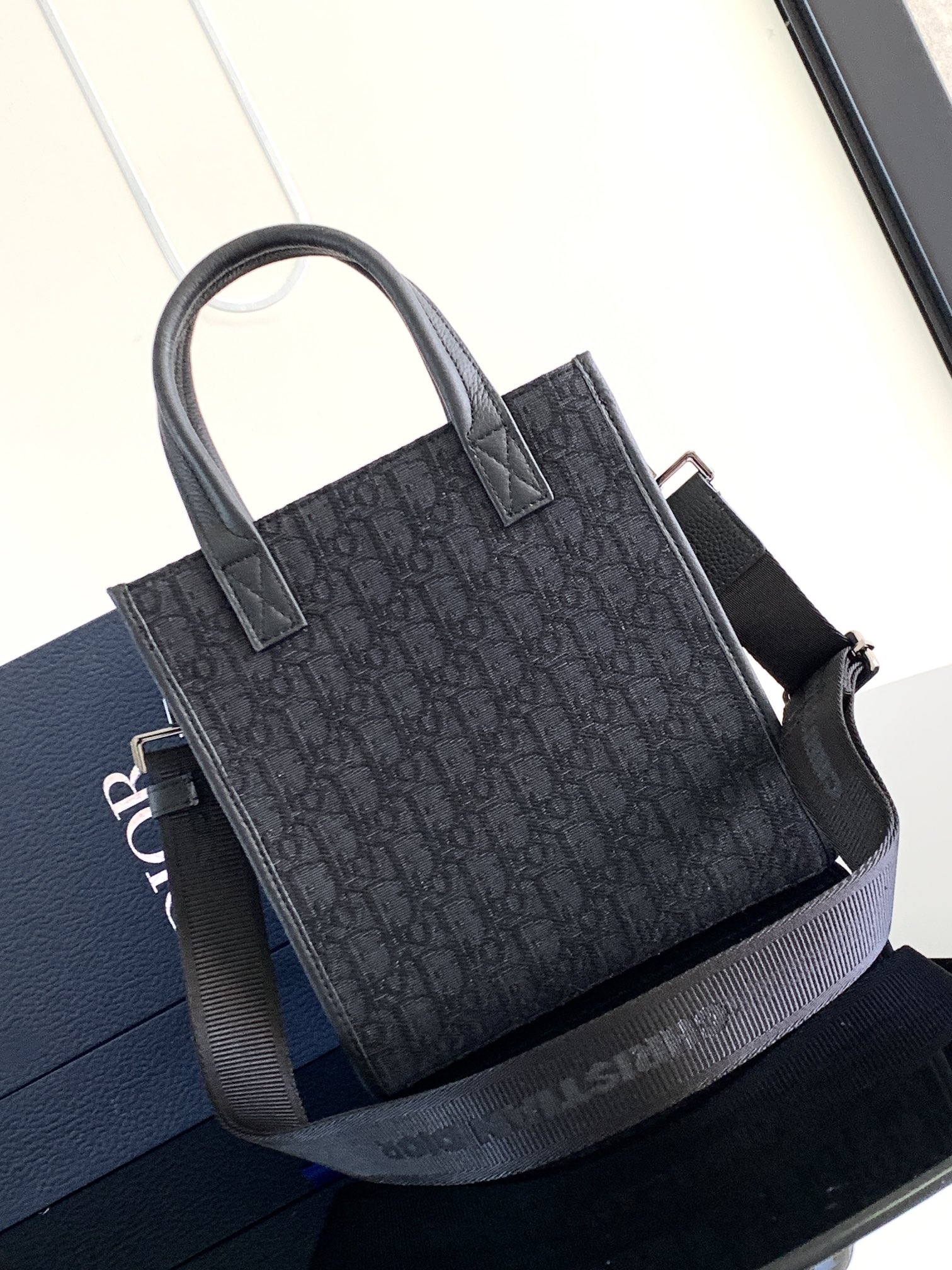 Replica DIOR - Safari North-south Tote Bag Black Dior Oblique Jacquard - Men