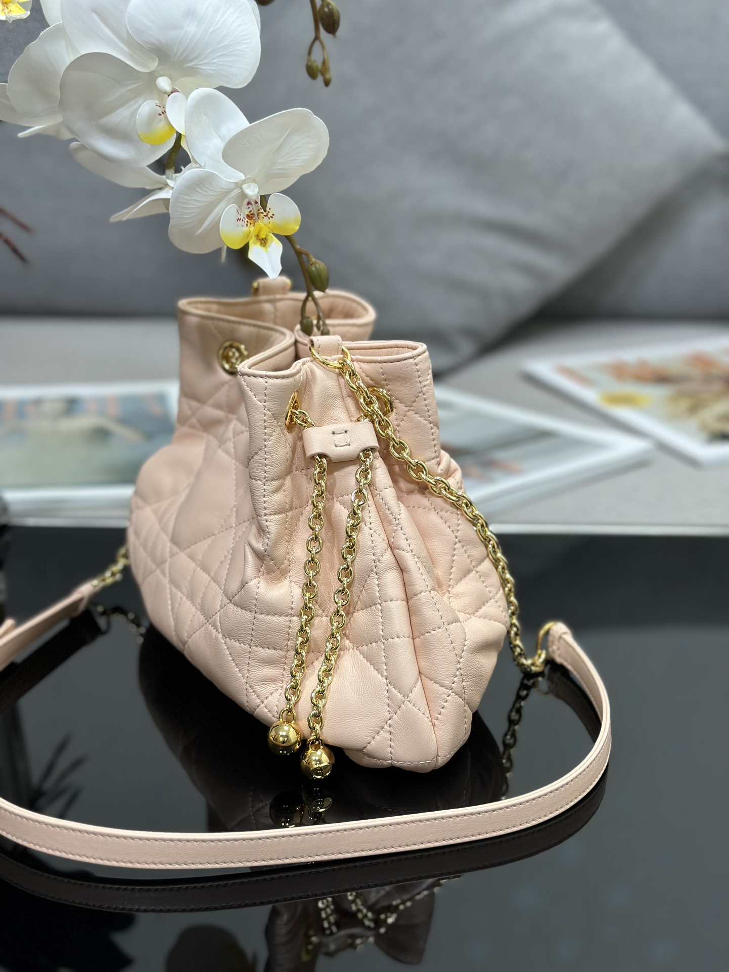 Replica Dior Ammi medium drawstring bag