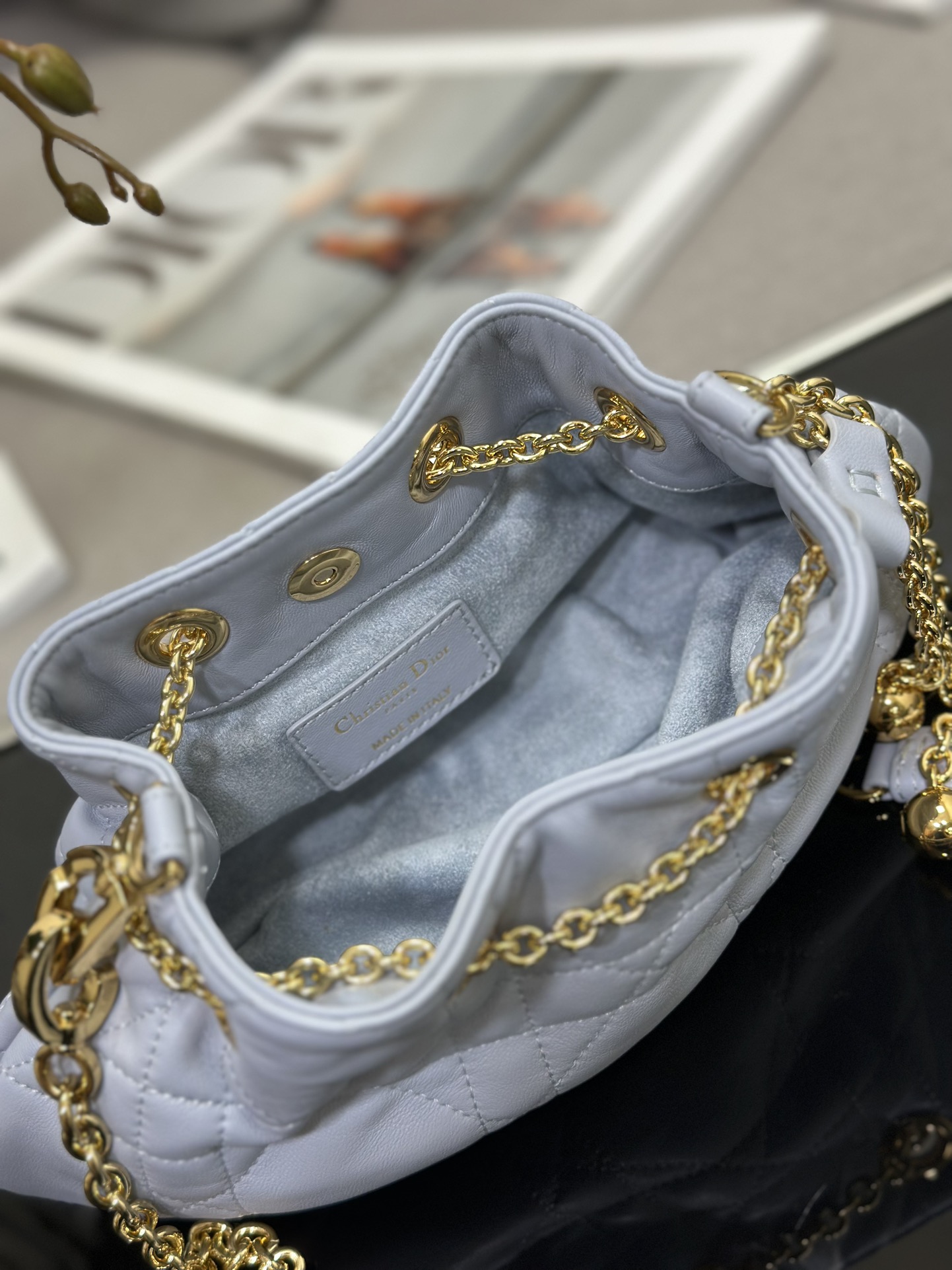 Replica Dior Ammi small drawstring bag