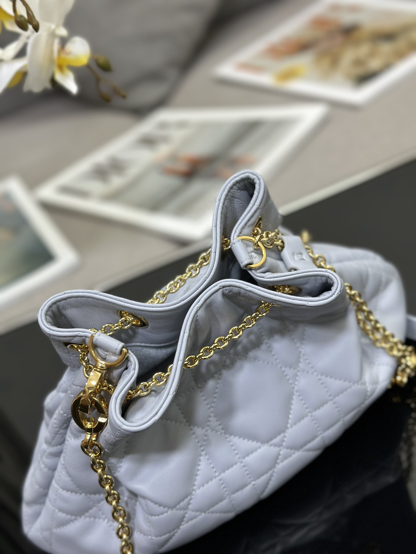 Replica Dior Ammi medium drawstring bag