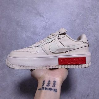 Replica Size 5.5 - Nike Air Force 1 Fontanka Pearl White University Red 2021 for sale online | eBay