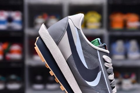 Replica Nike LD Waffle sacai CLOT Kiss of Death 2 Cool Grey