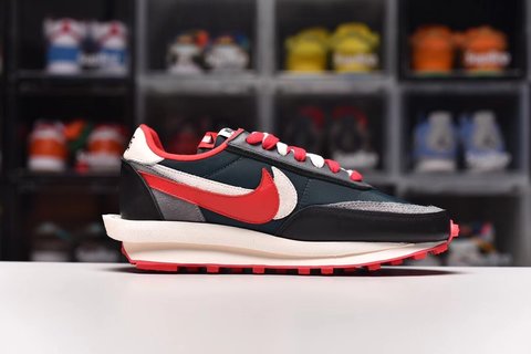 Replica Nike LD Waffle Sacai Undercover Midnight Spruce University Red