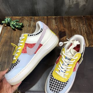 Replica W Nike Air Force 1 Shadow “patchwork” Sail/hydrogen Blue. Size 5