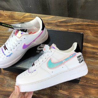 Replica Custom Air Force 1's - Stitch Swoosh AF1