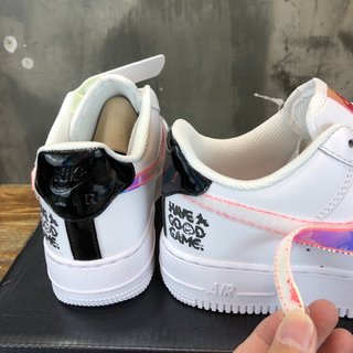 Replica Custom Air Force 1's - Stitch Swoosh AF1