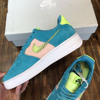 Replica Nike Air Force 1 '07 Lv8 Shoes Oracle Aqua Suede - Men's Size 9.5