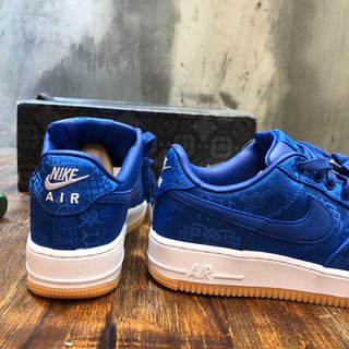 Replica Size 8.5 - Nike Air Force 1 Premium X Clot Royal Silk 2019