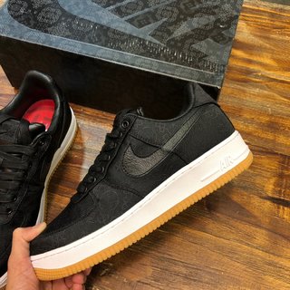 Replica Nike Air Force 1 '07 Premium Women's Shoes Black/Summit White 616725-005, Size: 10.5 B(Medium)