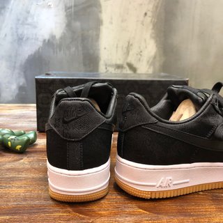 Replica Nike Air Force 1 '07 Premium Women's Shoes Black/Summit White 616725-005, Size: 10.5 B(Medium)