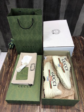 Replica Gucci Shoes | Gucci X Rhyton Teddy Bear Women's Sneakers