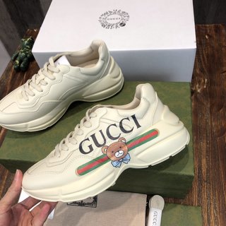 Replica Gucci Shoes | Gucci X Rhyton Teddy Bear Women's Sneakers