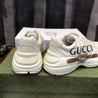 Replica Gucci Shoes | Gucci X Rhyton Teddy Bear Women's Sneakers