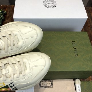 Replica Gucci Rhyton Leather Sneaker 'Vintage Logo'